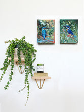 Load image into Gallery viewer, A-flash-of-Blue-and-Little-King-kingfisher-LG-paintlikeabirdsings-painting-birds-13x18cm-interior.jpg