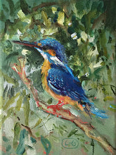 Load image into Gallery viewer, A-flash-of-Blue-kingfisher-LG-paintlikeabirdsings-painting-birds-13x18cm-basis.jpg