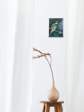 Load image into Gallery viewer, Bee-eater-LG-paintlikeabirdsings-painting-birds-13x18cm-interior