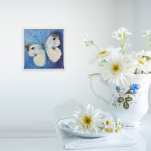 Load image into Gallery viewer, Cabbage-White-LG-LoveliesGems-paintlikeabirdsings-painting-butterflies-dutch-10x10cm-interior-white