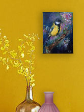 Load image into Gallery viewer, series-birds-i-spotted-LG-LoveliesGems-paintlikeabirdsings-painting-birds-13x18cm-interior-long.jpg