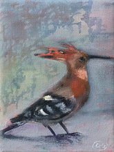 Load image into Gallery viewer, Hoopoe-bird-LG-LoveliesGems-paintlikeabirdsings-painting-birds-13x18cm-basis.jpg