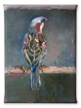 Load image into Gallery viewer, Jack-Sparrow-LG-LoveliesGems-paint like a bird sings-painting-birds-13x18cm-basis-op-wit-1