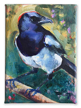 Load image into Gallery viewer, Missy-Magpie-LG-LoveliesGems-paintlikeabirdsings-painting-birds-13x18cm-on-white