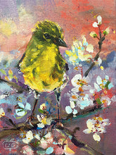 Load image into Gallery viewer, Petey-Pine-Warbler-LG-paintlikeabirdsings-painting-birds-13x18cm-basis