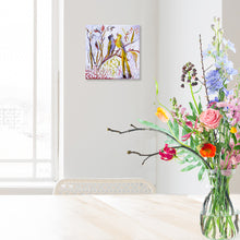 Load image into Gallery viewer, LG, Lovelies Gems, Birds, Painting, #paintlikeabirdsings #loveliesgems, in interior
