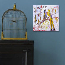 Load image into Gallery viewer, LG, Lovelies Gems, Birds, Painting, #paintlikeabirdsings #loveliesgems, in interior