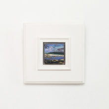 Load image into Gallery viewer, chalky-coastline-LG-painting-miniature-landscape-5x5-cm-no.1074-in white frame
