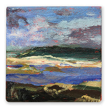 Load image into Gallery viewer, chalky-coastline-LG-painting-miniature-landscape-5x5-cm-no.1074-on white