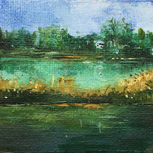 Load image into Gallery viewer, greenery-LG-painting-miniature-landscape-5x5-cm-no.495-basis
