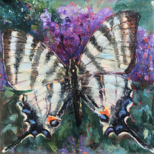 Load image into Gallery viewer, swallowtail-LG-LoveliesGems-paintlikeabirdsings-painting-butterflies-france-10x10cm-basis