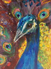 Load image into Gallery viewer, All-Eyes-On-You-LG-BirdsISpotted-no.13-paintlikeabirdsings-painting-birds-13x18cm-basis.jpg
