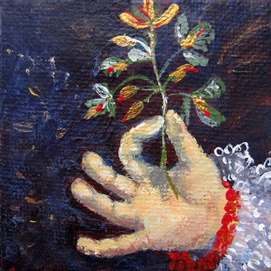 Holding-Value-LG-painting-miniature-hand-5x5-cm-no.430-basis