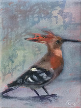 Load image into Gallery viewer, Hoopoe-bird-LG-LoveliesGems-paintlikeabirdsings-painting-birds-13x18cm-basis.jpg
