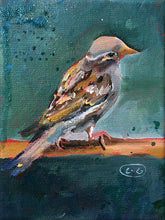 Load image into Gallery viewer, Jill-Sparrow-LG-LoveliesGems-paintlikeabirdsings-painting-birds-13x18cm-basis-2

