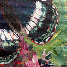 Load image into Gallery viewer, White-Admiral-LG-LoveliesGems-paintlikeabirdsings-painting-butterflies-france-10x10cm-detail
