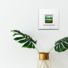 Load image into Gallery viewer, greenery-LG-painting-miniature-landscape-5x5-cm-no.495-interior-white
