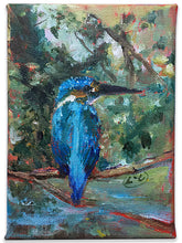 Load image into Gallery viewer, little-king-kingfisher-LG-paintlikeabirdsings-painting-birds-13x18cm-basis-on-white.jpg
