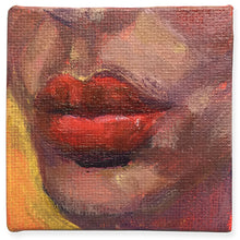 Load image into Gallery viewer, ode-to-red-lipstick-LG-painting-miniature-people-5x5-cm-no.1124-basis-on-white
