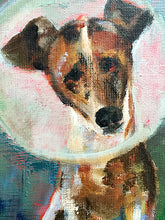 Load image into Gallery viewer, sad-dogs-3-LG-paintlikeabirdsings-painting-dogs-18x24cm-detail
