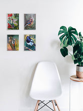 Load image into Gallery viewer, series-birds-i-spotted-LG-LoveliesGems-paintlikeabirdsings-painting-birds-13x18cm-interior-long.jpg
